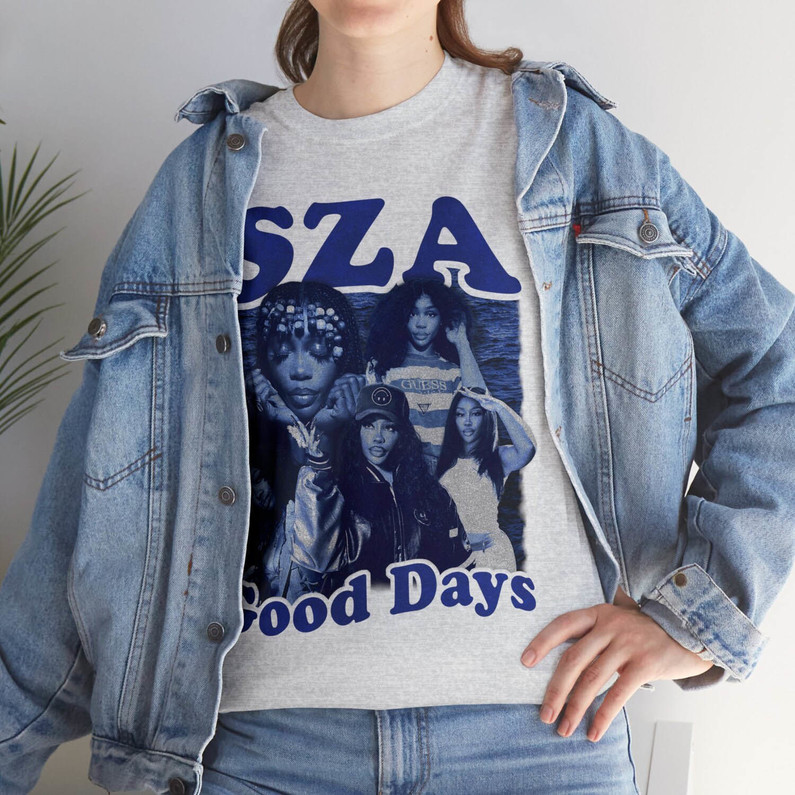 Cool Design Sza Good Days T Shirt, Sza S.o.s Tour 2023 Shirt Short Sleeve