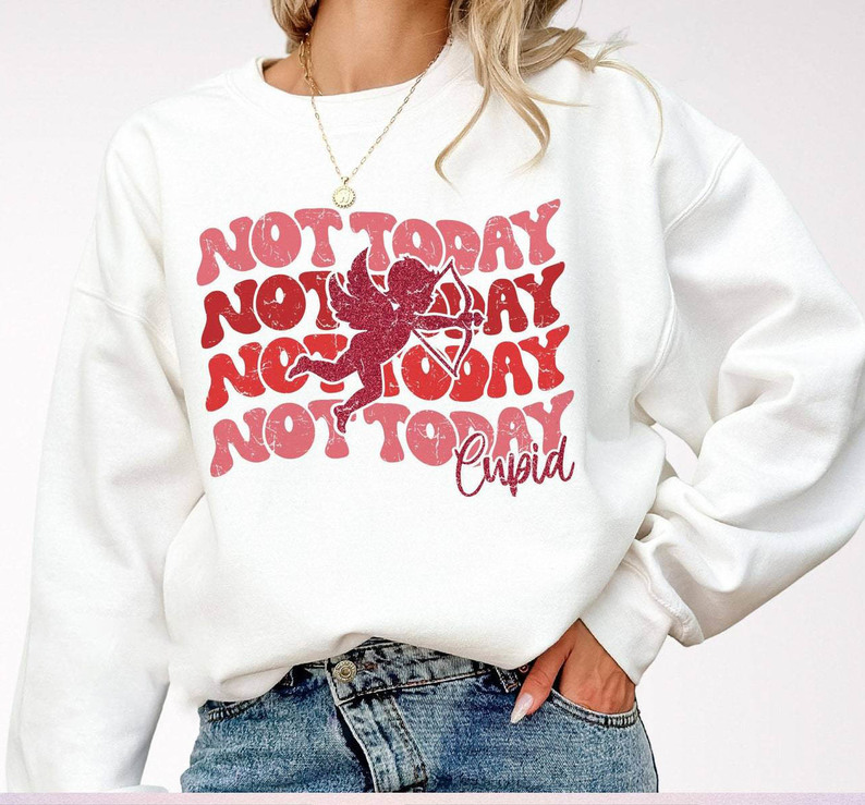 Comfort Not Today Cupid Shirt, Funny Valentine Long Sleeve Tank Top