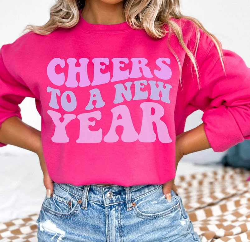 Retro New Years T Shirt , Cool Design Cheers To The New Year Shirt Unisex Hoodie