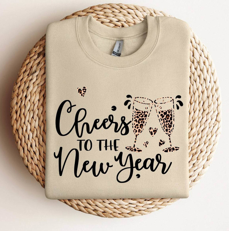 Retro Cheers To The New Year Shirt, 2024 New Year Unisex Hoodie Sweatshirt