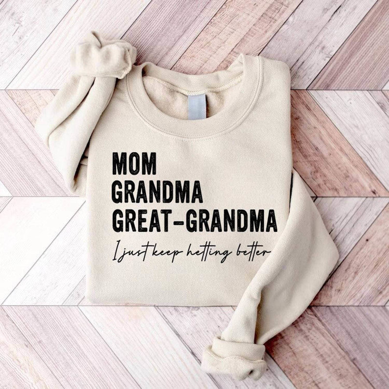 Groovy Mom Grandma Great Grandma Sweatshirt, Grandma Tank Top Crewneck