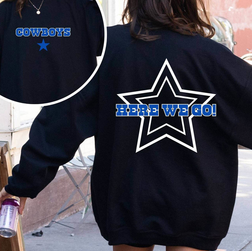 Vintage Here We Go Dallas Cowboys Shirt, Football Cowboys Sweatshirt Sweater