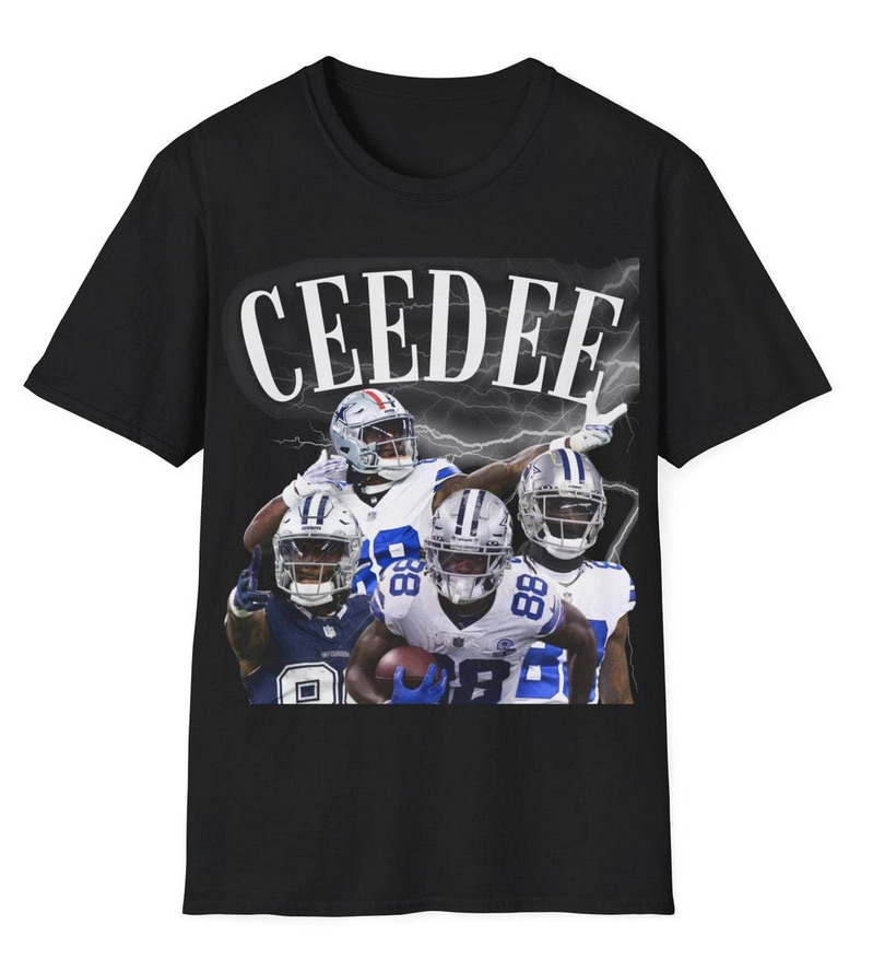 Cool Design Ceedee Lamb Shirt, Dallas Cowboys Football Tee Tops Short Sleeve