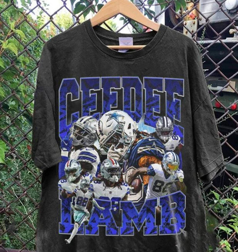 90s Ceedee Lamb Shirt, Vintage Dallas Cowboys Crewneck Short Sleeve