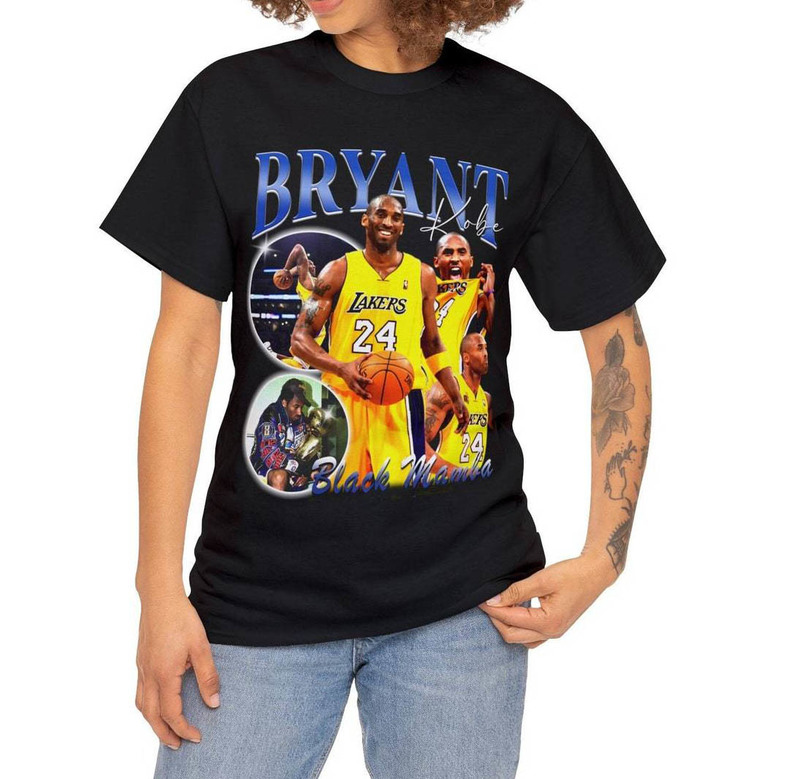 90s Retro Kobe Bryant Shirt, Vintage Basketball Unisex Hoodie Tee Tops