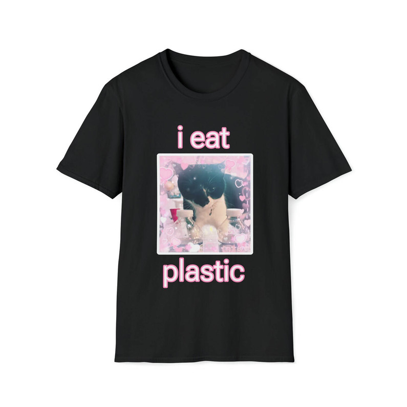 Limited I Eat Cement Cat Shirt, I Eat Plastic Cat Unisex T Shirt Unisex Hoodie