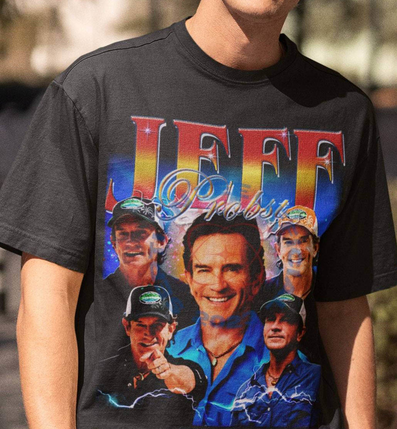 Vintage Jeff Probst Shirt, Homage Jeff Probst Presenter Unisex T Shirt Short Sleeve