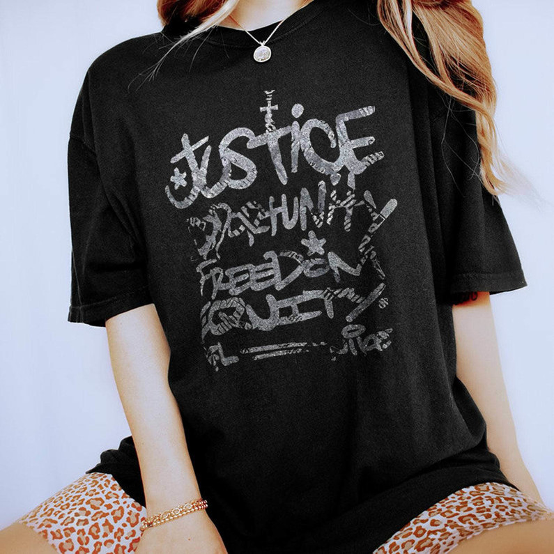 Retro Justice Opportunity Equity Freedom Shirt, Mike Tomlin Long Sleeve Sweater
