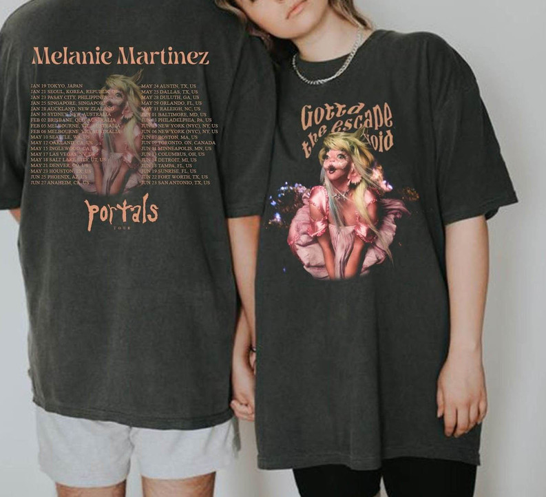 New Rare Melanie Martinez Shirt, The Trilogy Tour 2024 Unisex T Shirt Short Sleeve