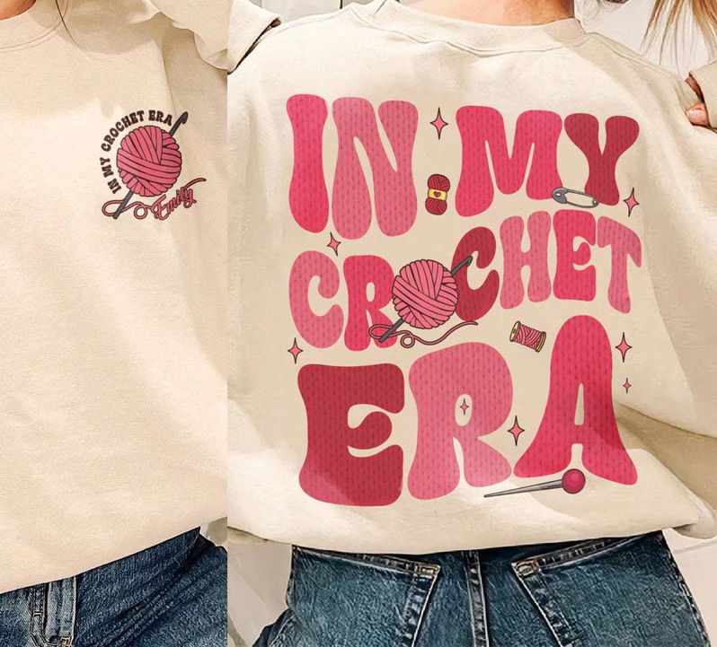 Must Have In My Crochet Era Shirt, Groovy Crochet Mom Unisex Hoodie Short Sleeve