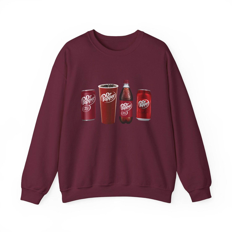 Retro Soda Canned Sweatshirt , Dr Pepper Inspired Shirt Long Sleeve