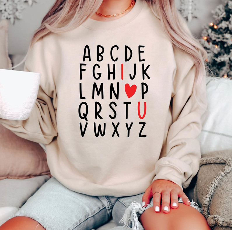 Limited Alphabet I Love You Shirt, Abc I Love You Sweater Unisex T Shirt