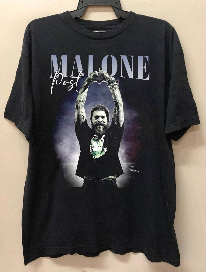 Comfort Post Malone Tour Shirt, Retro Posty Merch Unisex Hoodie Short Sleeve
