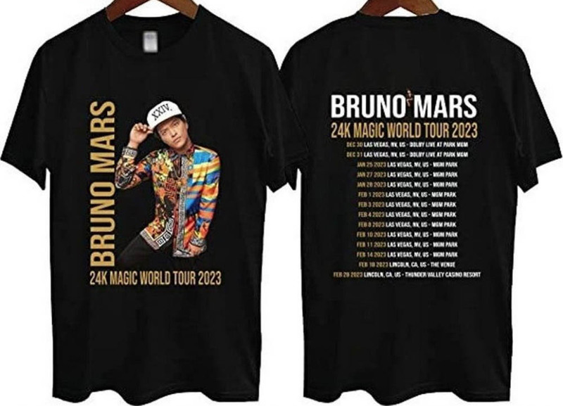 Bruno Mars 24k Magic World Tour Trendy Shirt