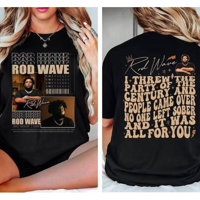 Rod Wave Nostalgia Album Sweatshirt , Trendy Rod Wave Shirt Long Sleeve