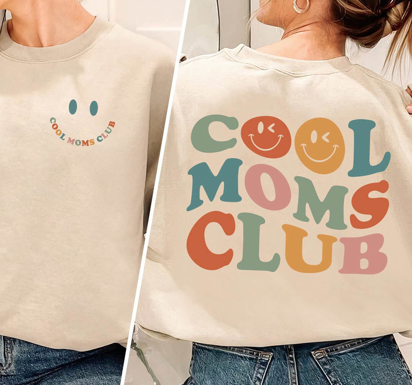 New Rare Cool Moms Club Shirt, Trendy Cool Mom Sweatshirt Long Sleeve