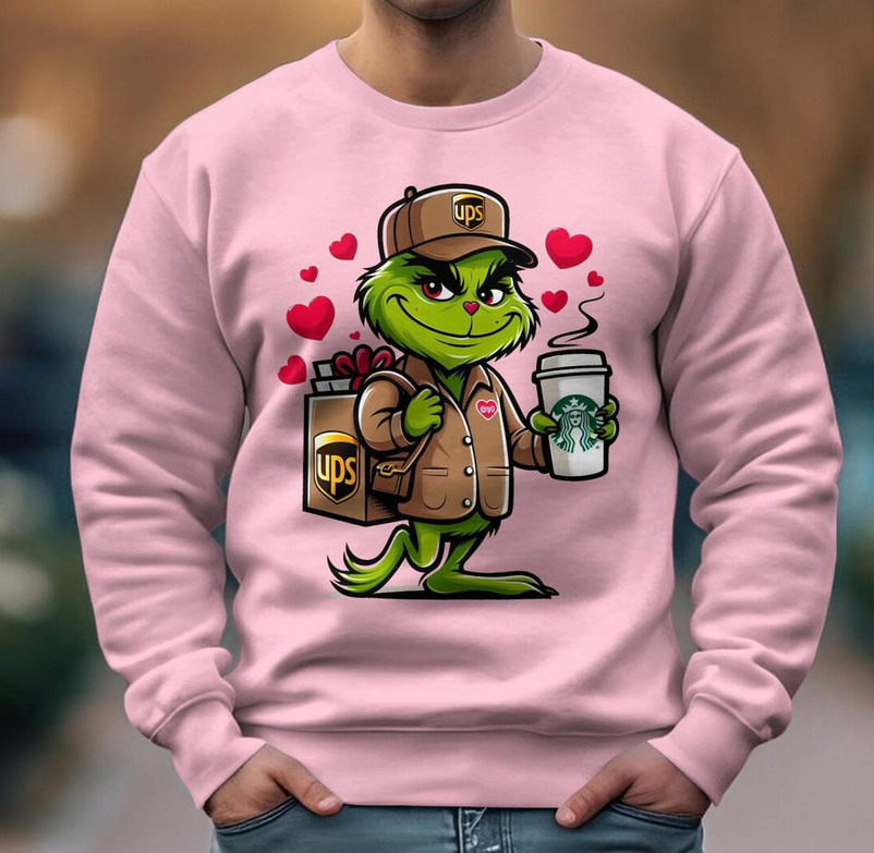 Love Delivered With Grinch Unisex T Shirt, With Grinch's Valentine Shirt Crewneck