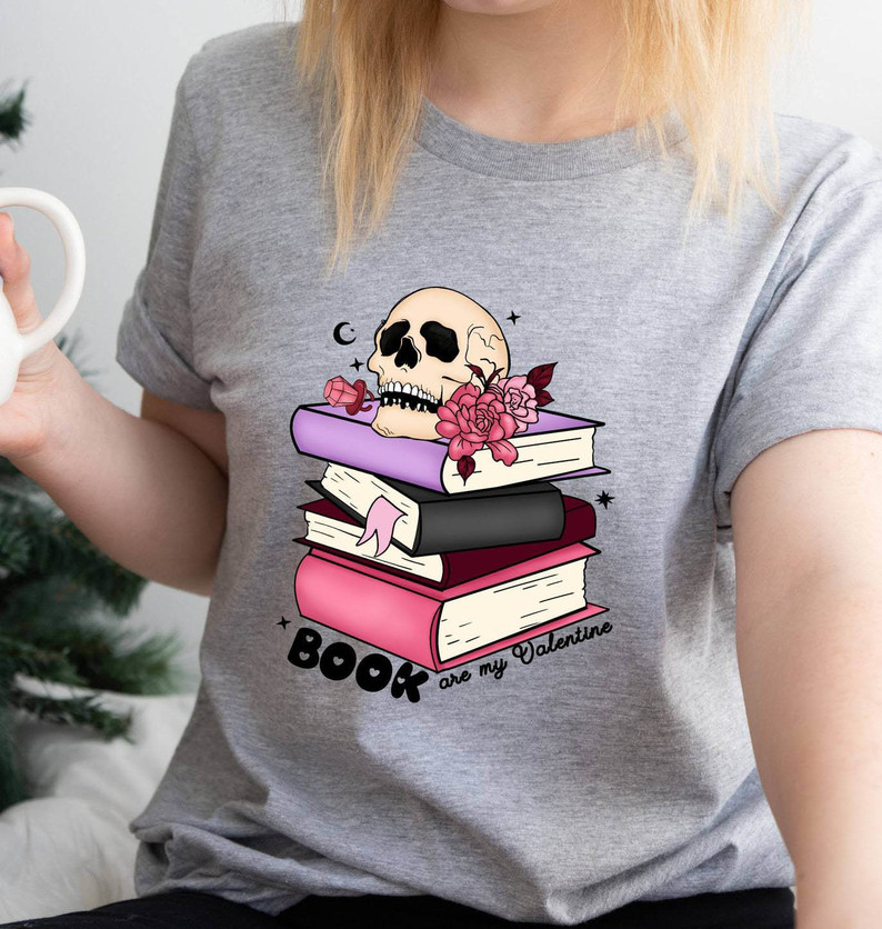 Modern All Booked For Valentines Shirt, Librarian Valentines Day Short Sleeve Sweater
