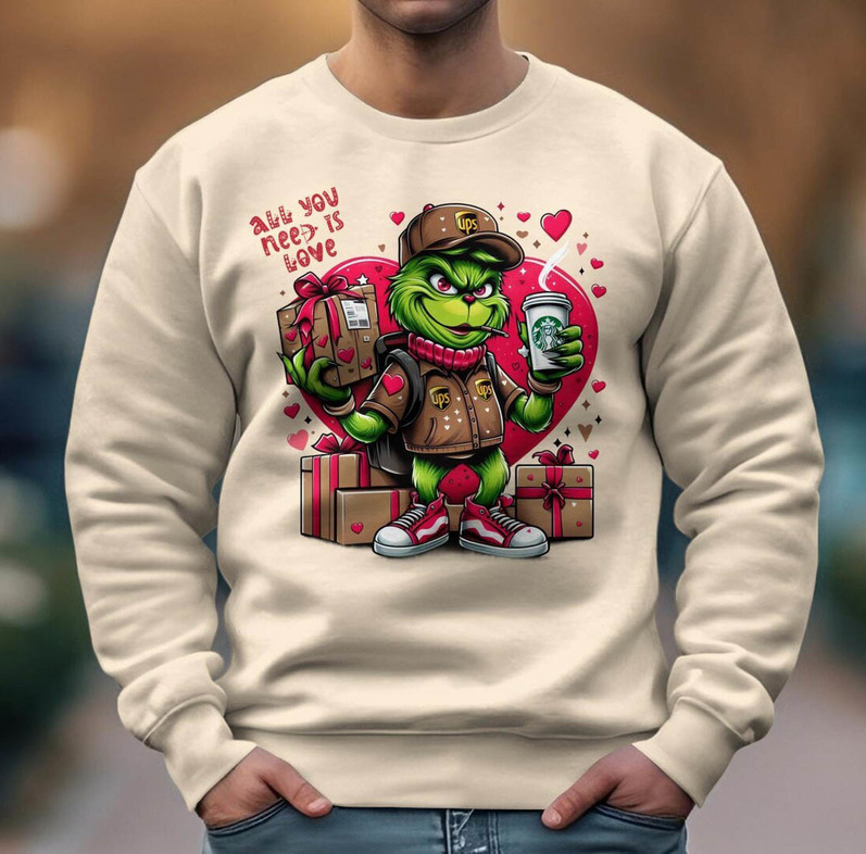 Grinch's Valentine Shirt, Love Delivered With A Wink Valentines Day Grinch T Shirt Hoodie