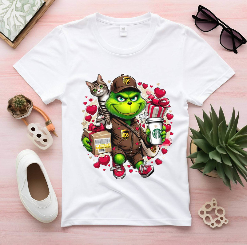 Grinch's Valentine Inspired Shirt, Awesome Ups Driver Themed T Shirt Sweater