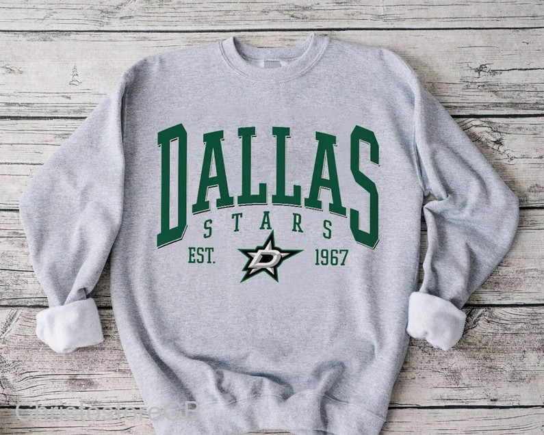Modern Dallas Stars Shirt, Unique Dallas Sports Team Unisex T Shirt Crewneck