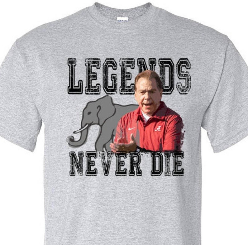 Groovy Legends Never Die Short Sleeve , Creative Nick Saban Shirt Long Sleeve