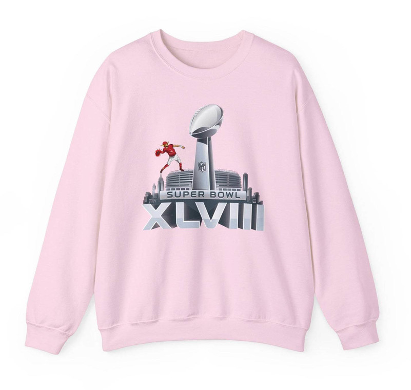 Super Bowl 2024 Creative Shirt, Retro American Football Short Sleeve Tee Tops