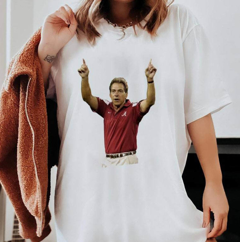 Trendy Nick Saban Shirt, Funny Nick Saban Alabama Football Long Sleeve Tee Tops