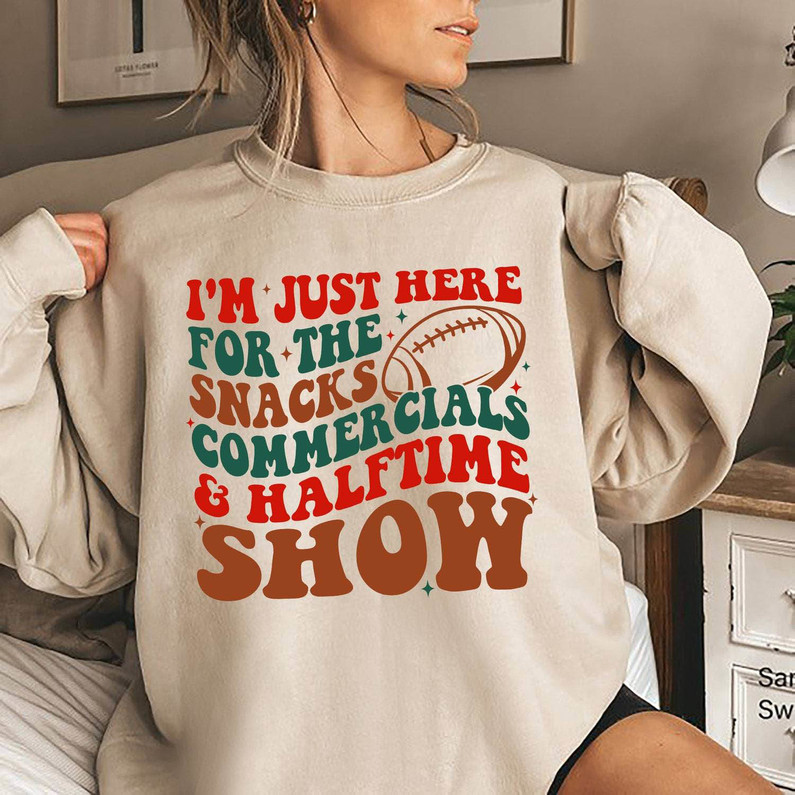Comfort I'm Just Here For Halftime Show T Shirt, Cute Team Halftime Vintage Shirt Tank Top