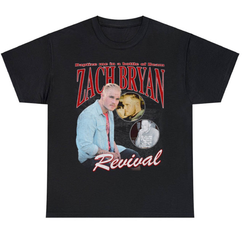 Zach Bryan Revival Inspirational T Shirt, Comfortable Zach Bryan Tour Shirt Crewneck