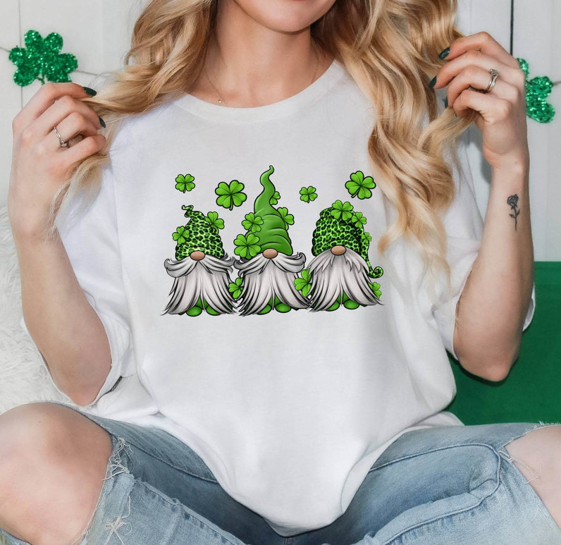 Creative St Patrick's Day Gnomes Shirt, Happy St Patrick's Day Sweater Crewneck