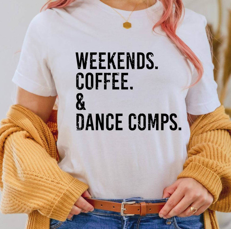 Groovy Weekends Coffee And Dance Combs Shirt, Neutral Dance Mom Tank Top Hoodie