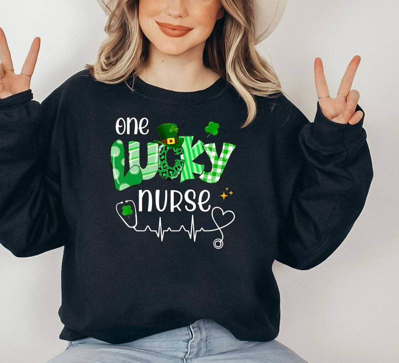 One Lucky Nurse Inspirational Shirt, Cool Design Nurse Unisex T Shirt Short Sleeve