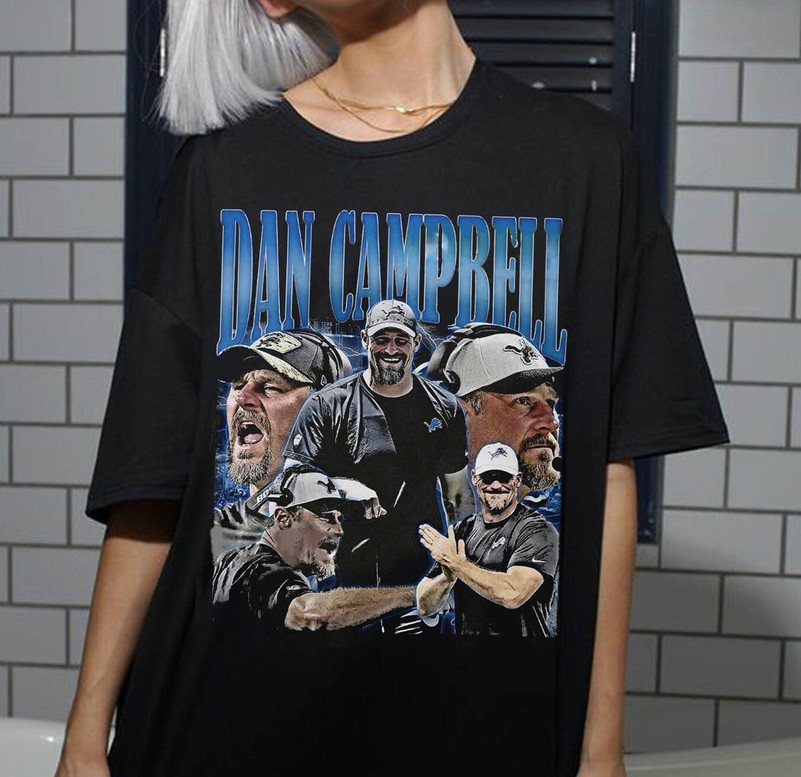 Comfort Dan Campbell Shirt, Funny American Football Sweater Short Sleeve