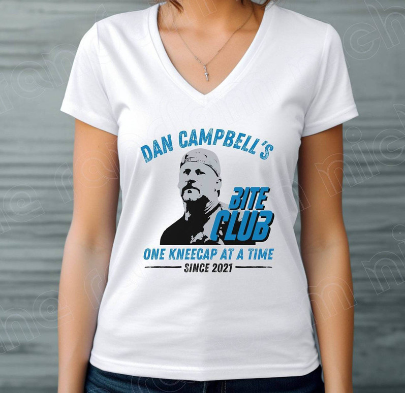 Cool Design Dan Campbell Shirt, One Kneecap At A Time Unisex T Shirt Short Sleeve