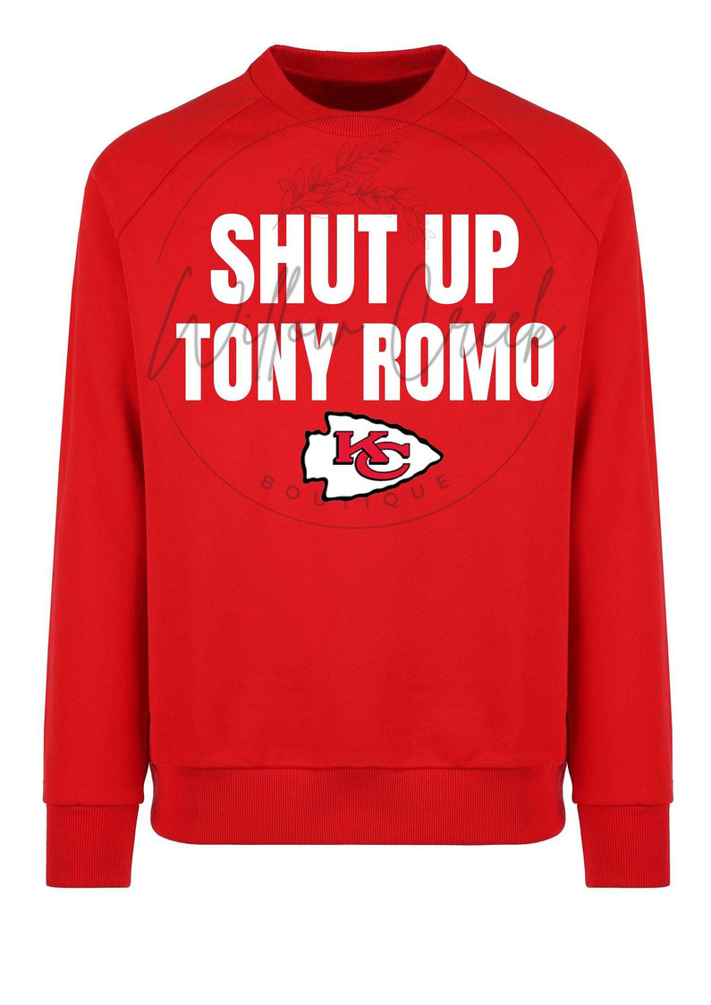 Must Have Tony Romo Kansas City Chiefs T Shirt, Limited Shut Up Tony Romo Shirt Hoodie