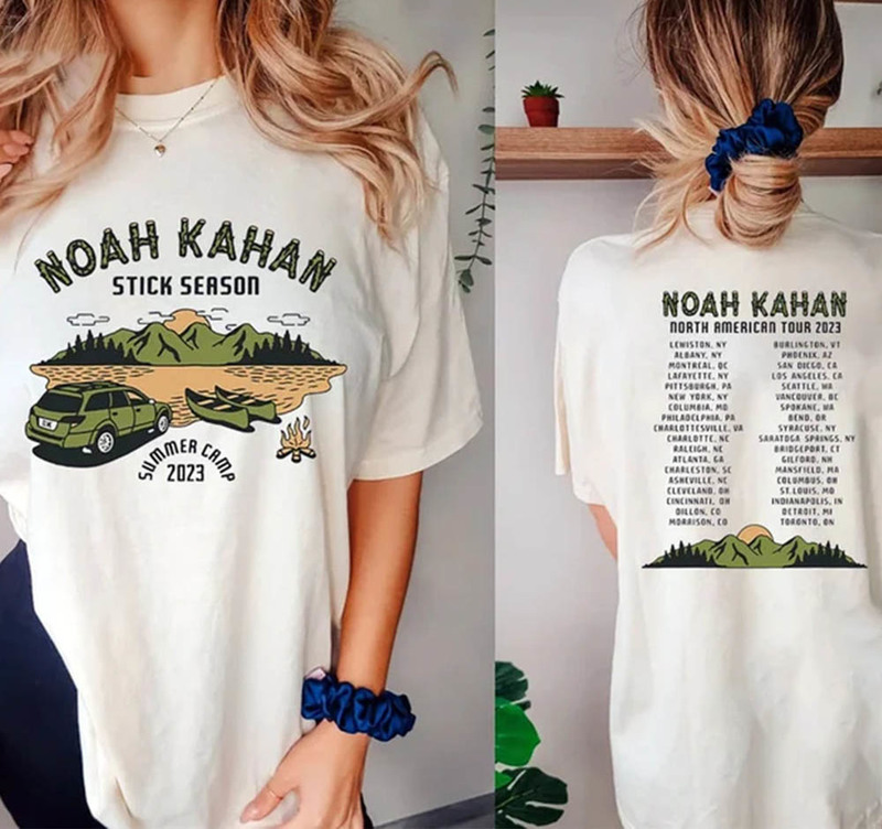 Noah Kahan Stick Season 2023 Tour Shirt, Summer Camp 2023 Crewneck Unisex T-Shirt