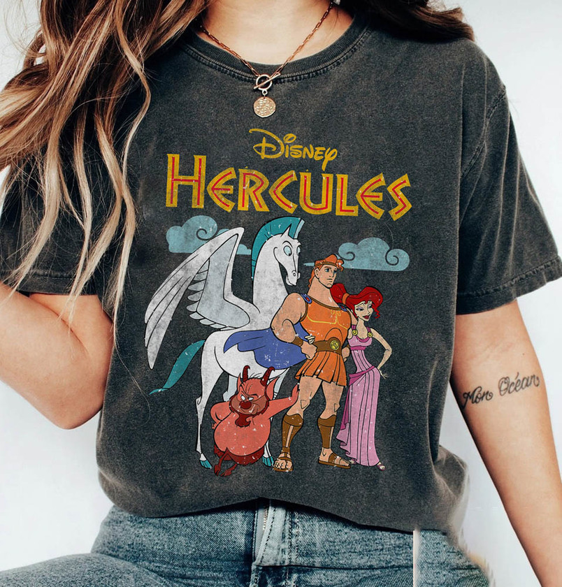 Limited Disney Hercules Shirt, Megara Hades Zeus Magic Kingdom Unisex T-Shirt Long Sleeve