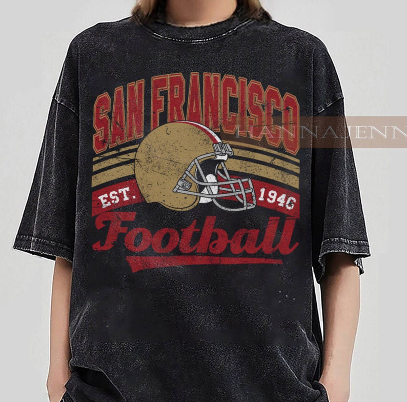 New Rare San Francisco Football Sweatshirt , Nfc Championship Long Sleeve Short Sleeve