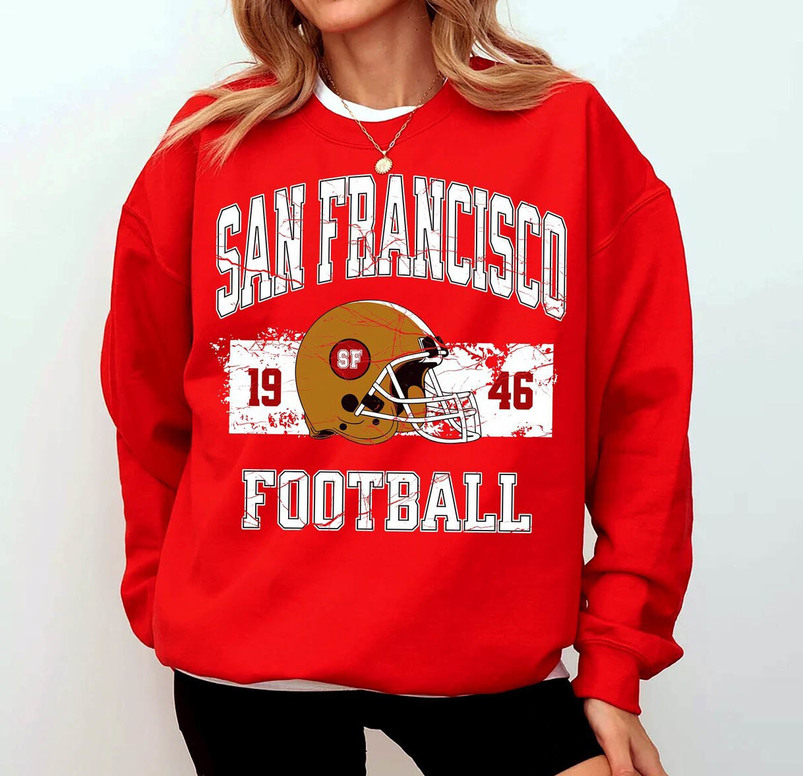 Vintage San Francisco Football Sweatshirt , 49ers Brock Purdy Short Sleeve Long Sleeve