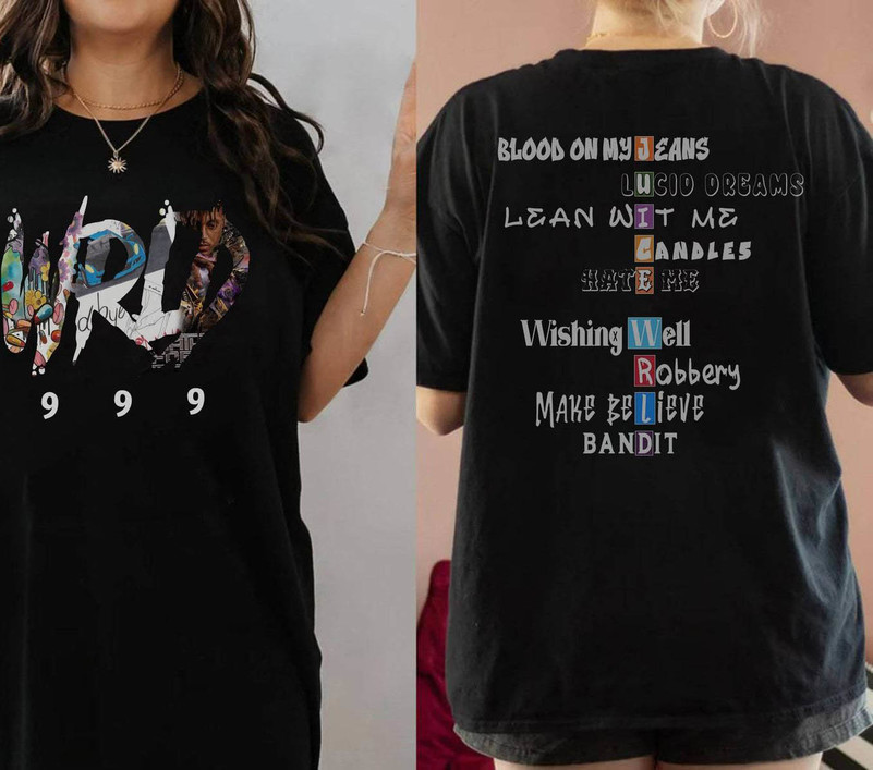 Juice Wrld Tour Inspirational Unisex T Shirt , Retro Juice Wrld Shirt Long Sleeve