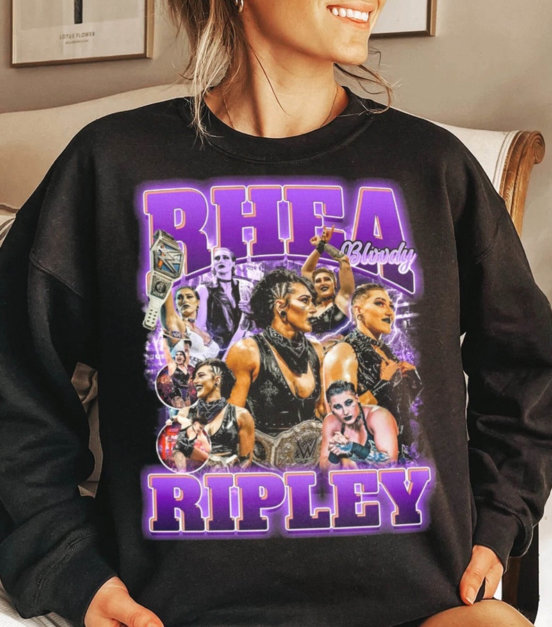 Creative Rhea Ripley Shirt, Unique Wwe Wrestlemania Unisex Hoodie Short Sleeve