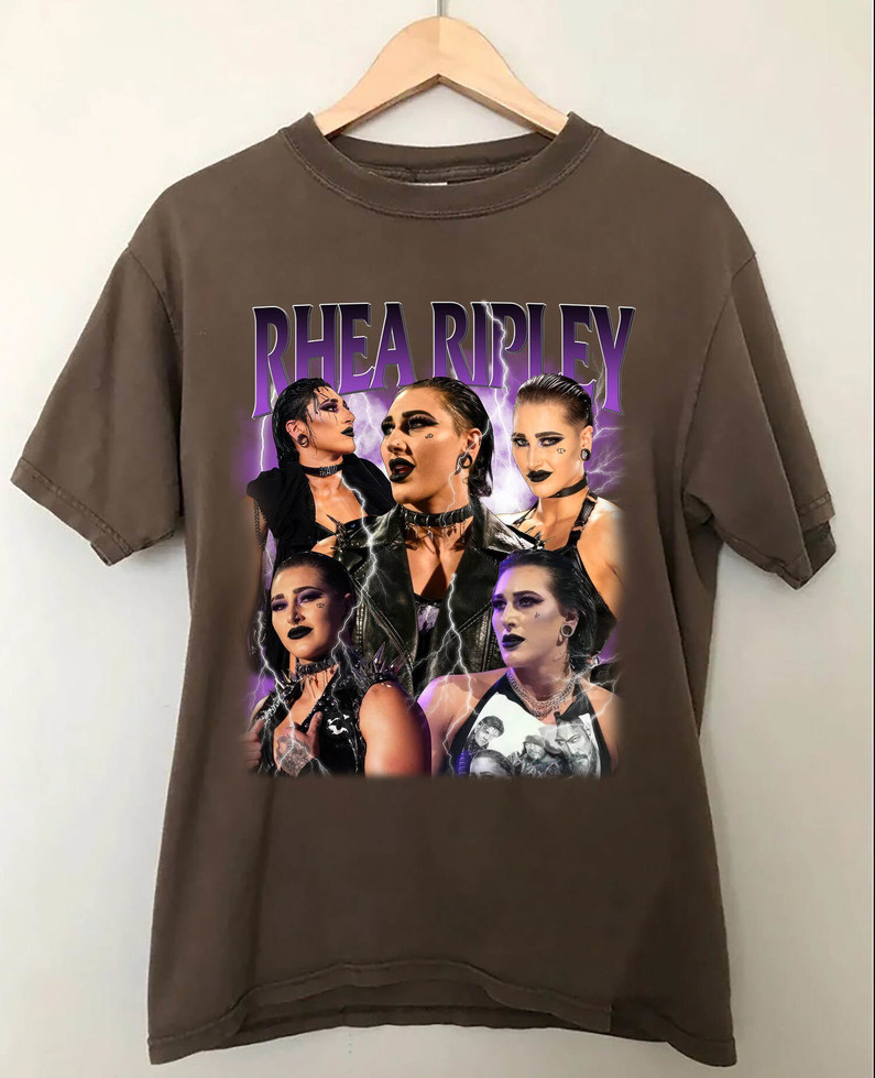 Limited Rhea Ripley Shirt, Vintage Wrestling Long Sleeve Sweatshirt