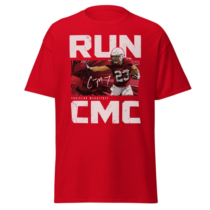 Christian Mccaffrey Run Cmc Inspirational Shirt, Trendy Football Sweater Crewneck