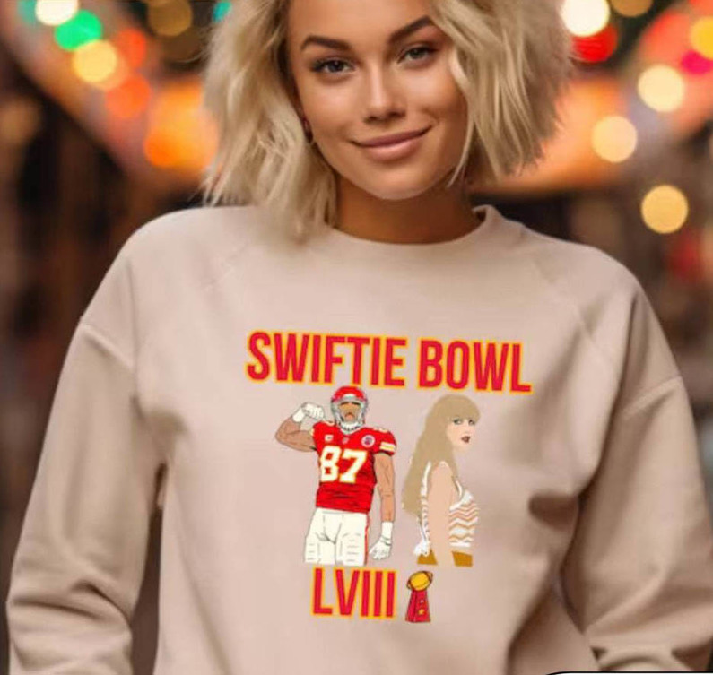 New Rare Swiftie Bowl Shirt, Funny Travis Kelce Sweatshirt Unisex Hoodie