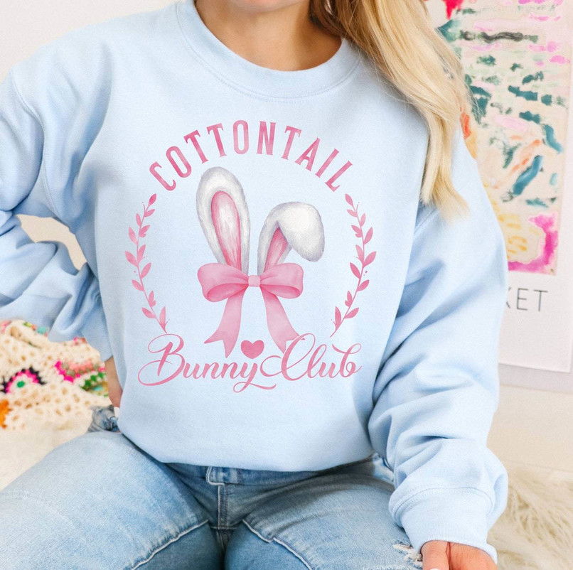 Cottontail Bunny Club Shirt, Easter Bunny Unisex Hoodie Sweater