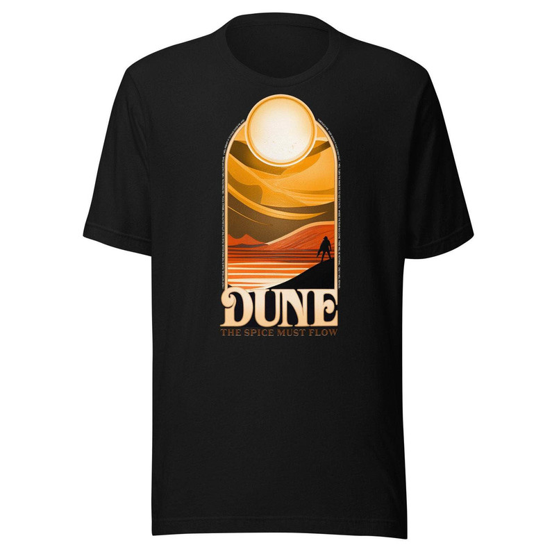 Vintage Dune The Spice Must Flow T Shirt, Fear Is The Mind Killer Shirt Tee Tops