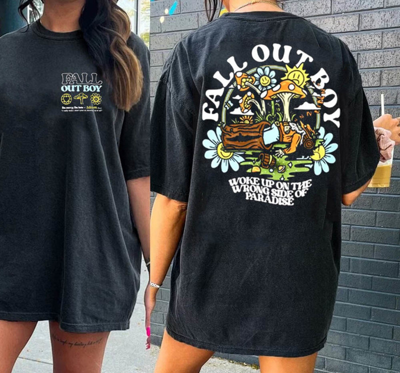 Limited Fall Out Boy Wrong Shirt, Summer Tour Unisex T-Shirt Short Sleeve