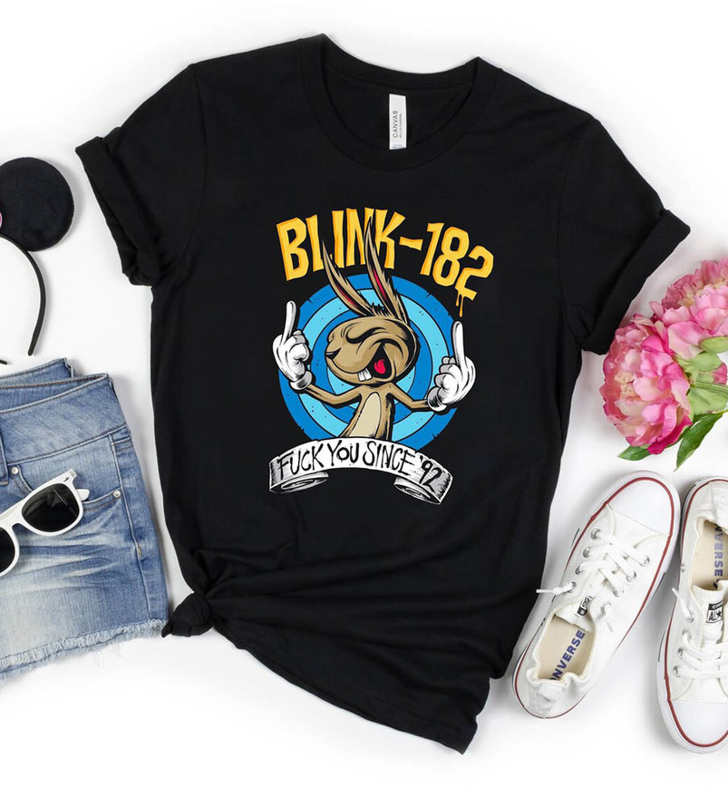 Blink 182 Cute Shirt, Fuck Your Since 93 Funny Tee Tops Short Sleeve