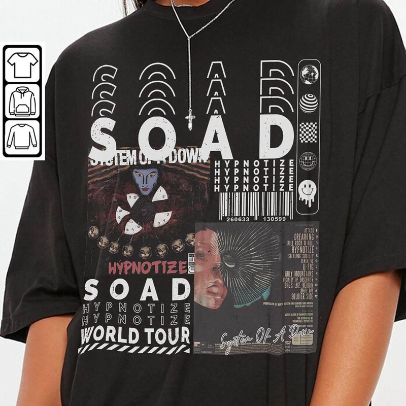 System Of A Down Music Shirt, Soad World Tour 2023 Long Sleeve Unisex T-Shirt